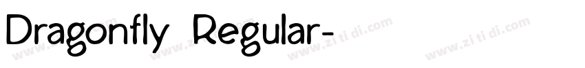 Dragonfly Regular字体转换